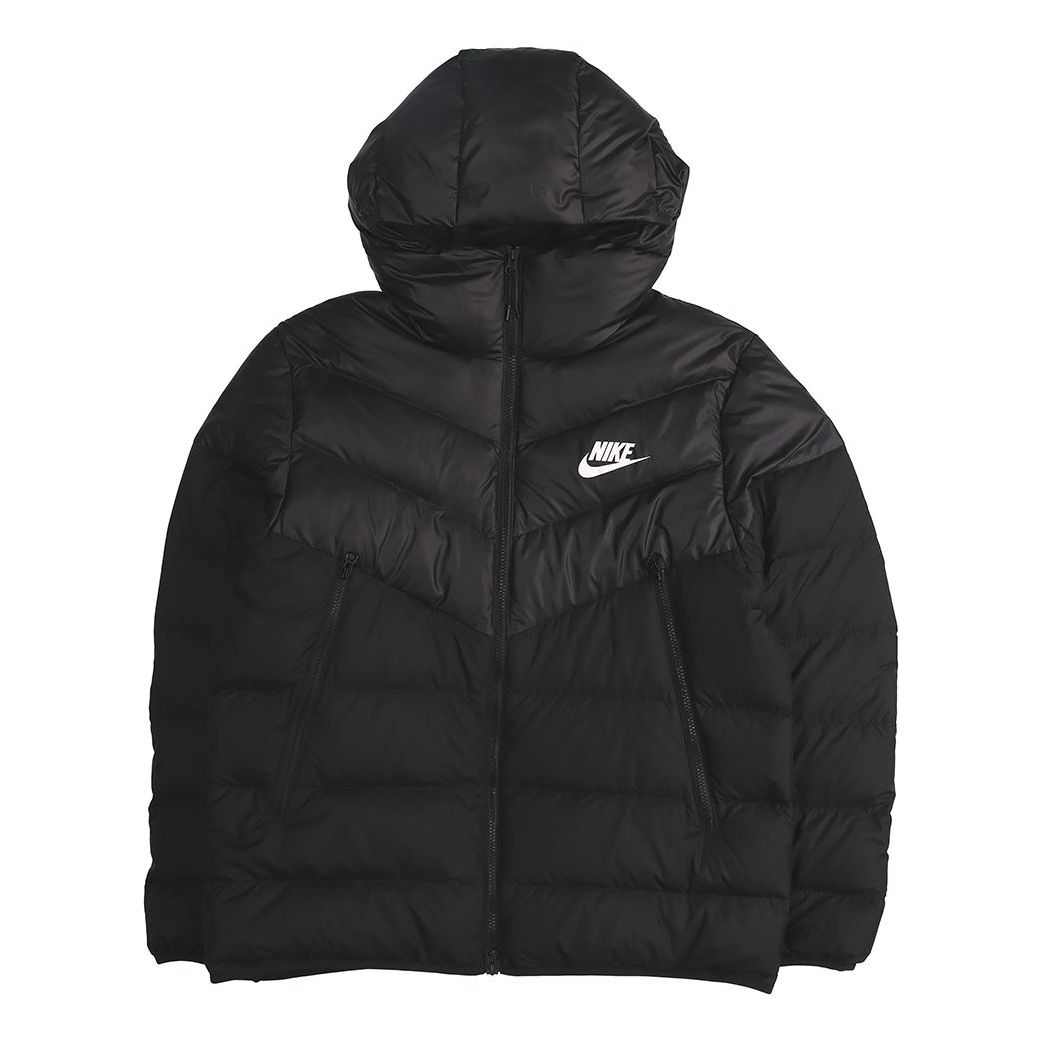 Prešívaná bunda Nike Windrunner Down Fill Stay Warm Hooded Down Jacket Čierna | 928834-010, 0