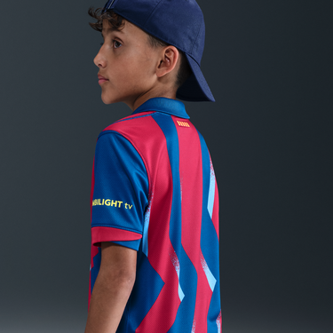 Dres Nike FC Barcelona 2025/26 Stadium Fourth Big Kids' Dri-FIT Football Replica Shirt Polyester Rôznofarebný | FZ1307-432, 1