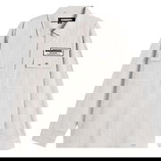 Pinstripe Half-Zip Work Pullover Shirt