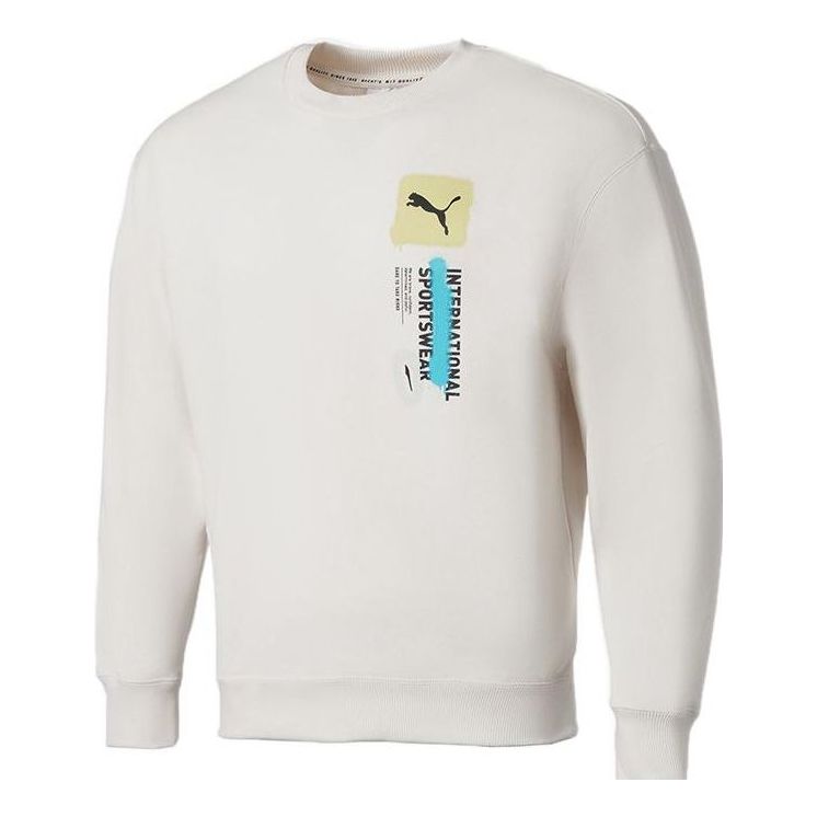 Sveter Puma Logo International Sportswear Sweatshirt Biela | 536303-65