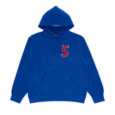 Mikina Supreme S Logo Hooded Sweatshirt "Royal" Navy | FW22SW36 ROYAL, 0