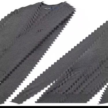 Sveter Fred Perry Merino Cardigan Šedá | K9551-R85, 0
