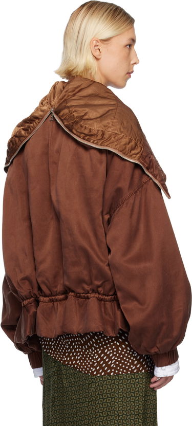 Parka Dries Van Noten Dries Van Noten Overdyed Short Parka Hnedá | 252-010527-2265, 2