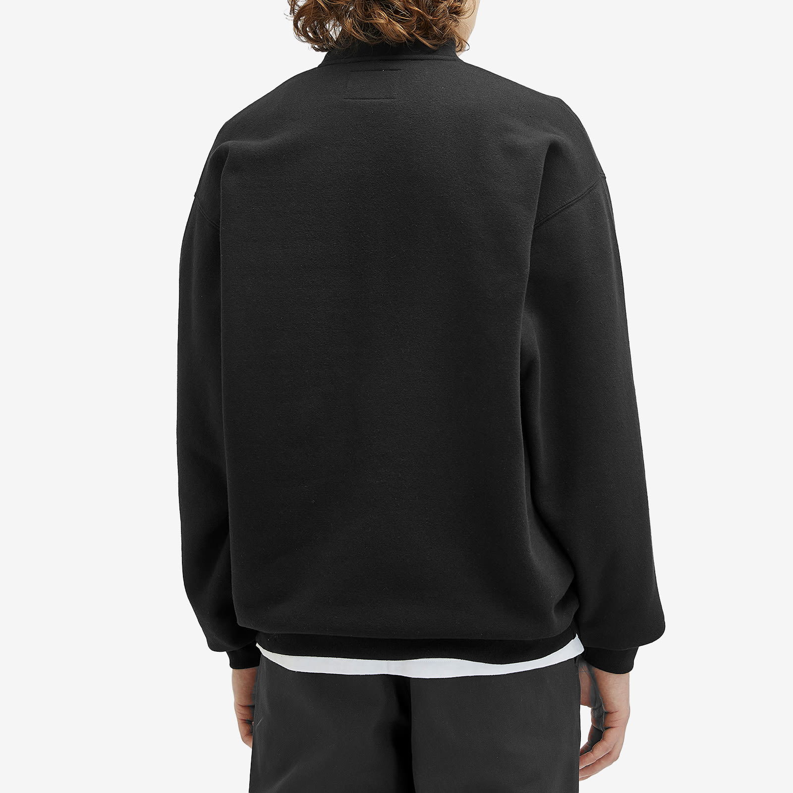 Embroidered Half Zip Sweatshirt