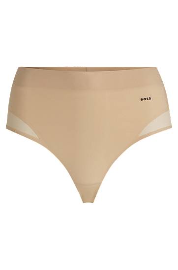 Nohavičky BOSS BOSS Shape-Control Thong with Mesh Béžová | 50535818, 0