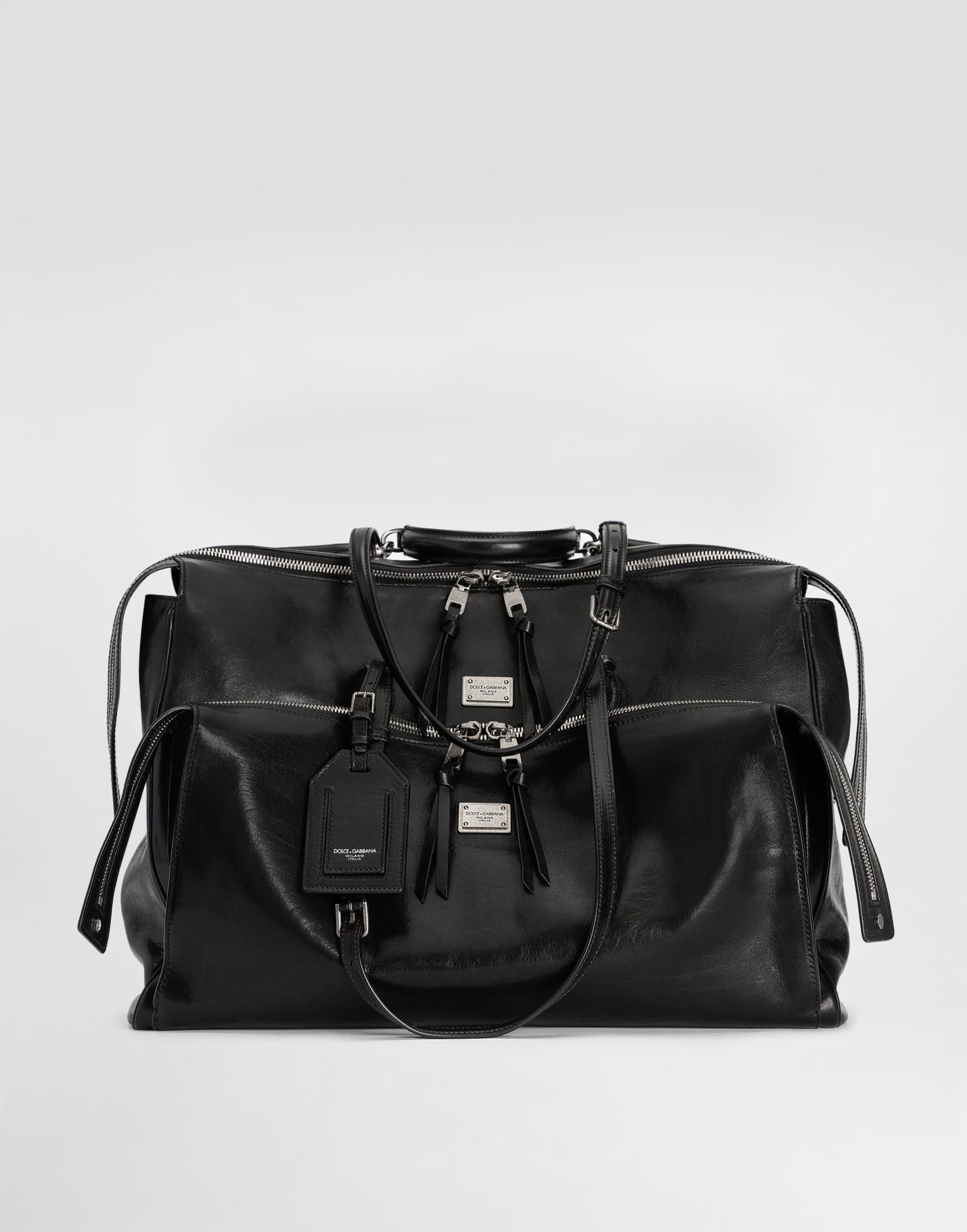 Cestovná taška Dolce & Gabbana Dolce & Gabbana Vittoria Calfskin Travel Bag Čierna | BM2581AH85080999, 0