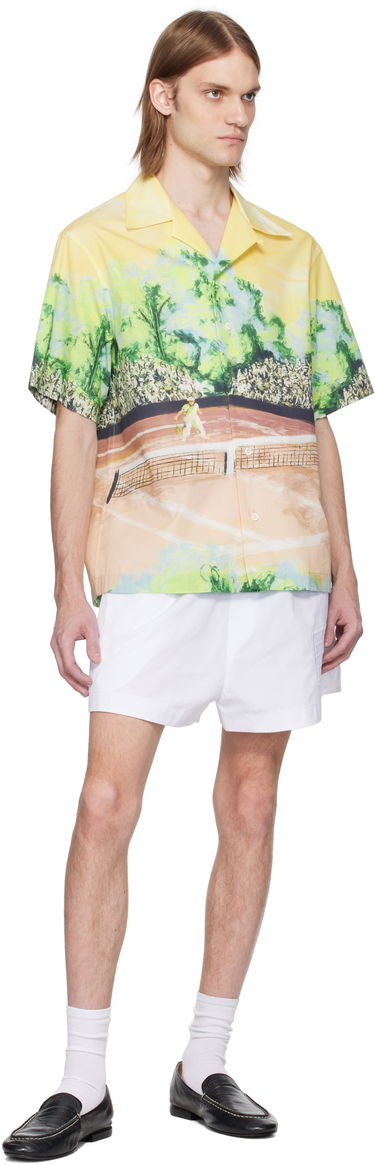 Košeľa Lacoste Lacoste Relaxed Fit Graphic Print Shirt Žltá | CH7469, 3
