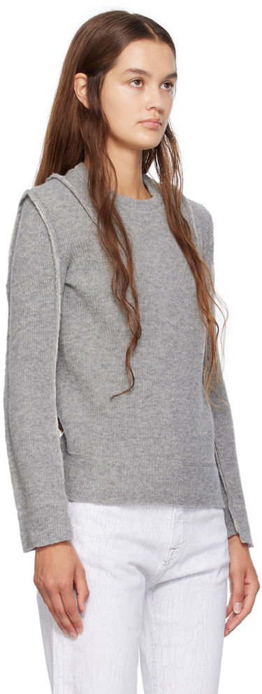 Sveter R13 R13 Flat Sleeve Sweater Šedá | R13WY169-Y003A, 4