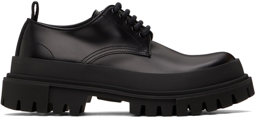 Tenisky a topánky Dolce & Gabbana Black Hi-Trekking Derbys Čierna | CS2057AD410, 0