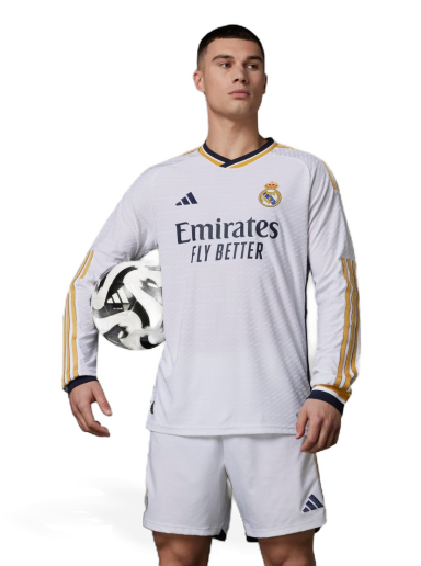 Dres adidas Originals Real Madrid 23/24 Long Sleeve Authentic Biela | IA9978