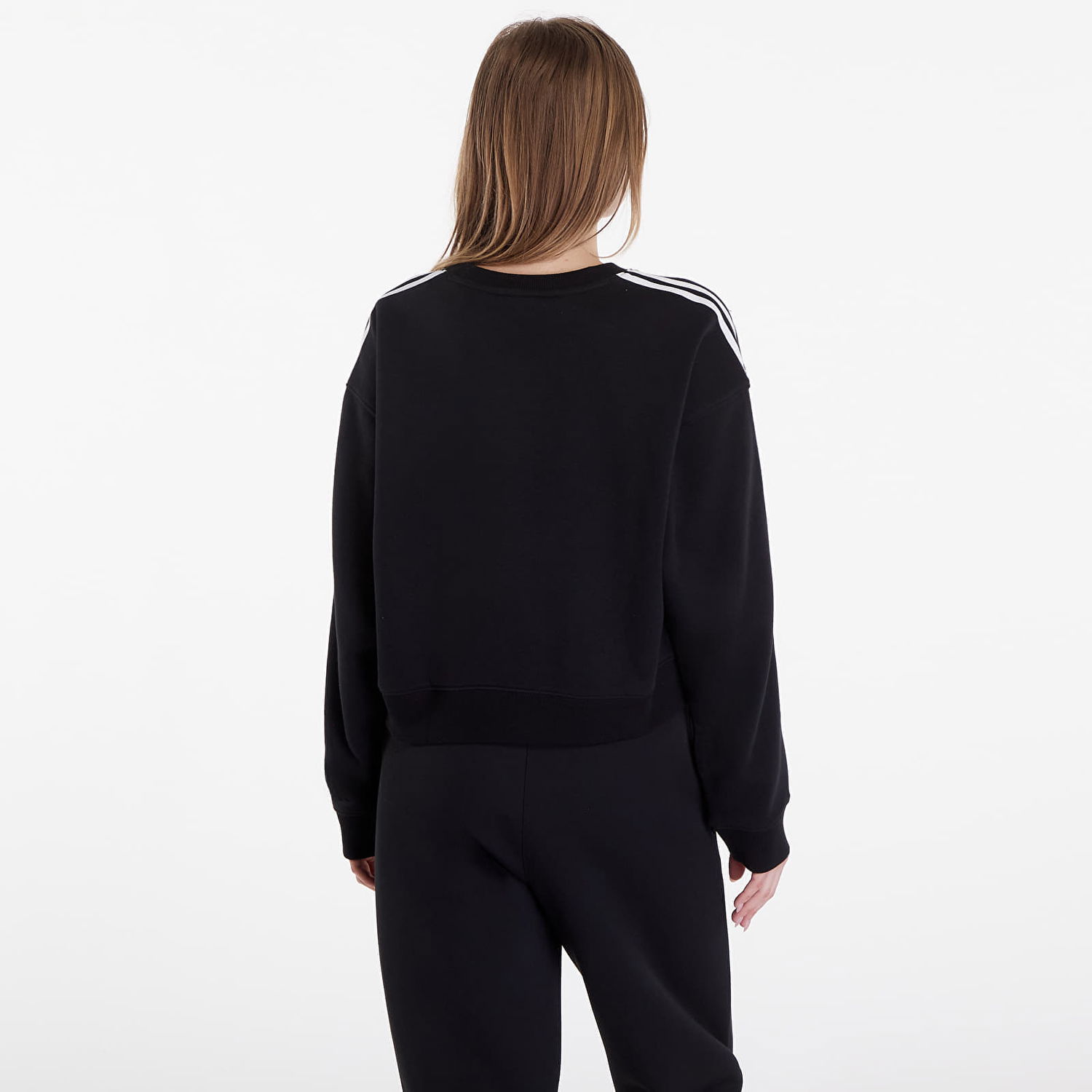 Mikina adidas Originals 3 Stripes Classics Crew Black Čierna | IR5522, 1