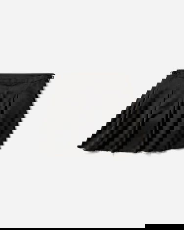 Sukňa OUR LEGACY Object Pleated Mini Skirt with Metal Clips and Raw Hem Čierna | W2264OBW 001, 2