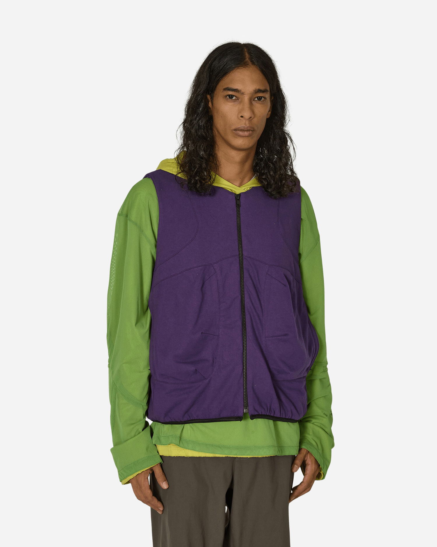 Vesta GR10K Padded Jersey Vest Starling Purple Fialová | AG026040EB 20, 1