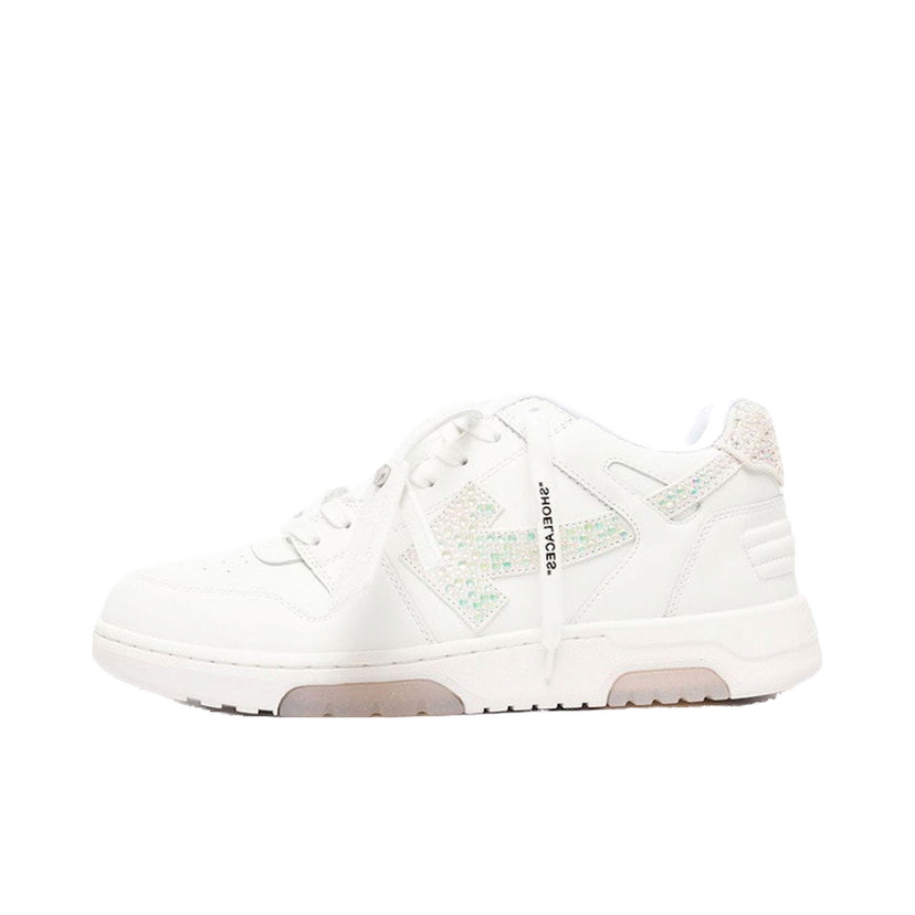 Tenisky a topánky Off-White Out Of Office OOO Low Tops White Strass Arrow Biela | OMIA189F22LEA0090101