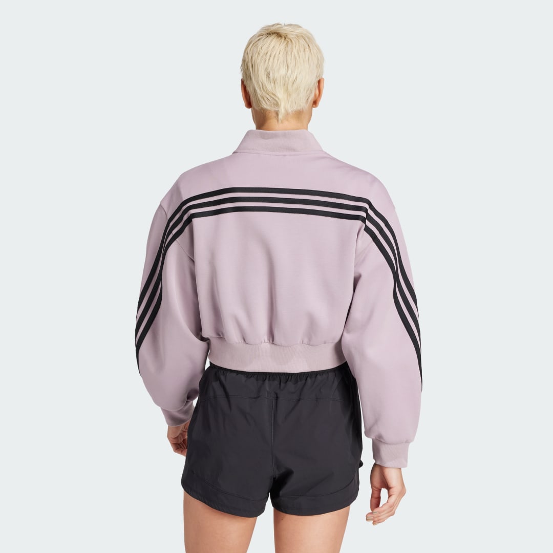 Bomber bunda adidas Performance Black Ferns Cropped Bomber Jacket Fialová | IW0255, 1