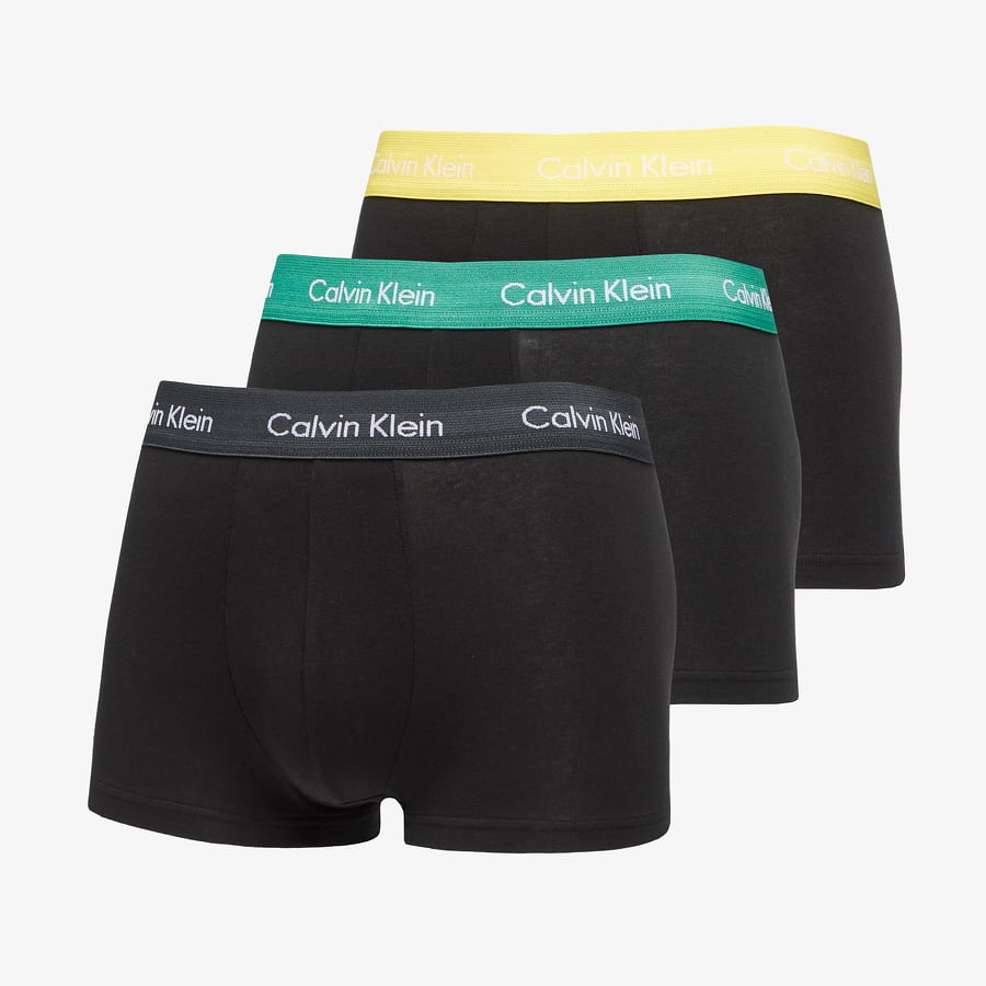 Boxerky CALVIN KLEIN Cotton Stretch Low Rise Trunk 3 Pack Čierna | U2664G CA9, 0