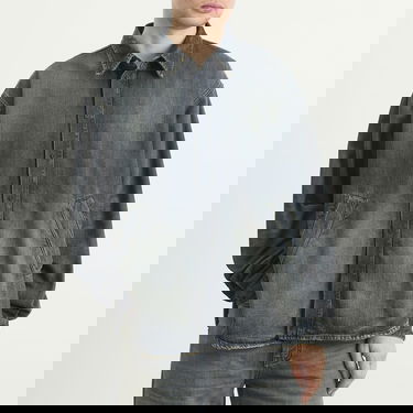 Košeľa Balenciaga Oversized Faded Denim Overshirt with Pockets Modrá | 849923-TTW76-3394, 2