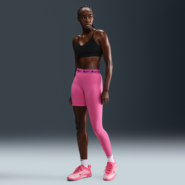 Legíny Nike A'ja Wilson A'symmetric Mid-Rise Single-Leg Basketball Leggings Ružová | HQ6455-684, 0