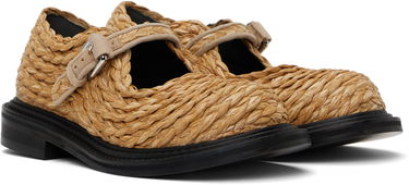 Starostlivosť o obuv Moschino Moschino Olivia Raffia Mary Jane Loafers Béžová | MA10624C1M MX0 10A, 3