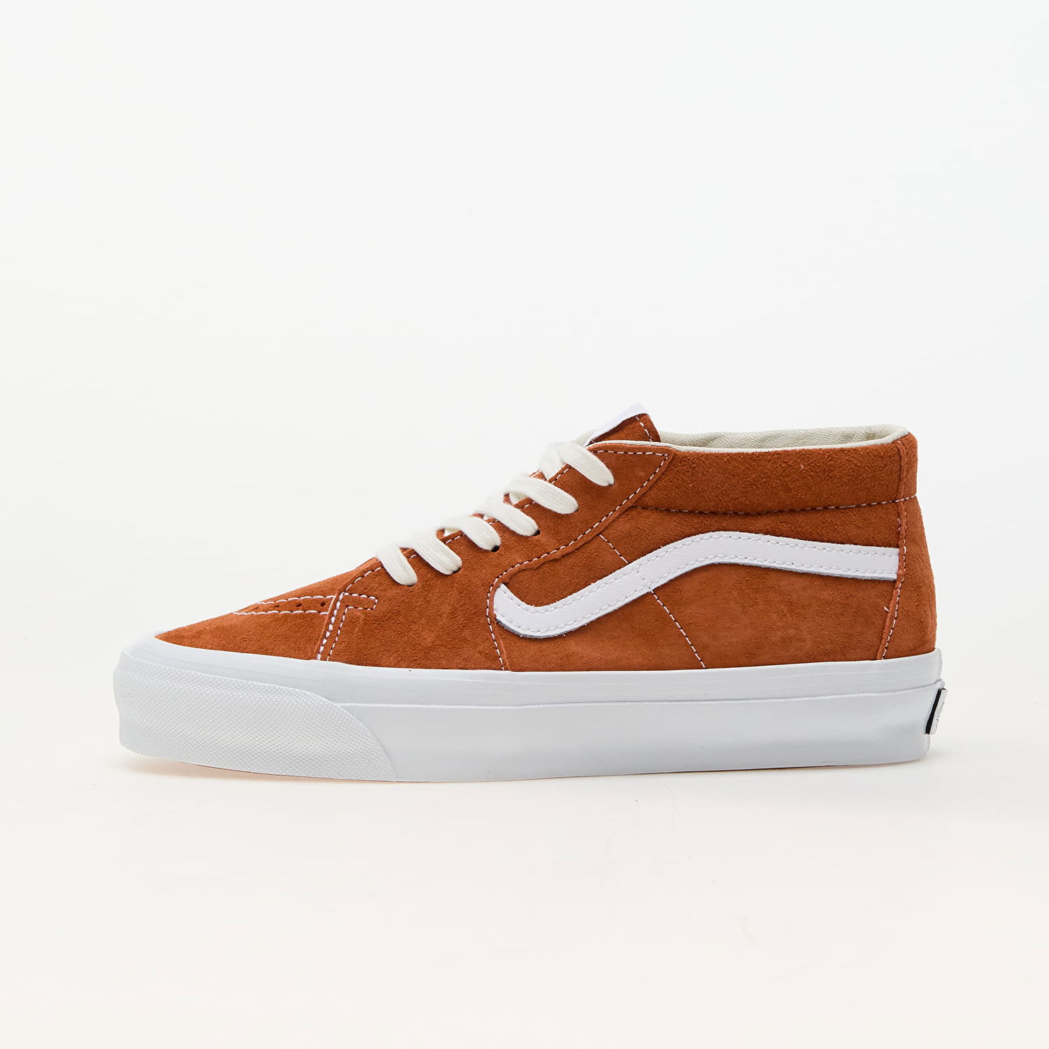 Tenisky a topánky Vans Sk8-Mid Reissue 83 LX Pig Suede Amber Hnedá | VN000CQQ8B91, 0