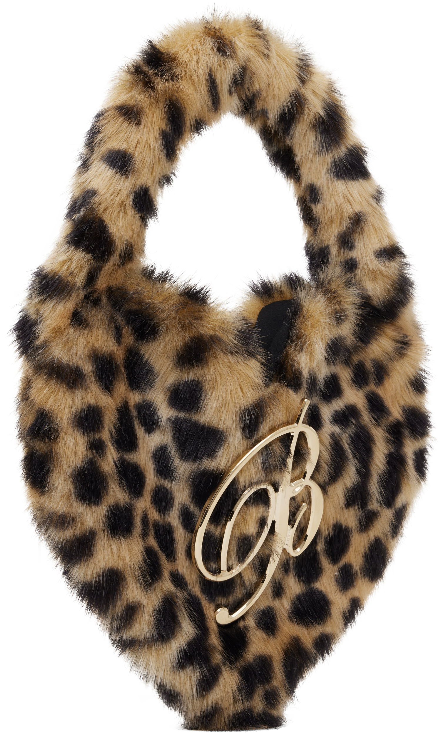 Kabelka Blumarine Blumarine Heart Faux-Fur Bag Hnedá | P5HHW087A, 1
