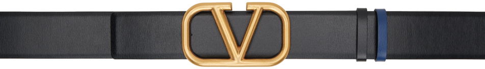 Opasok Valentino Valentino Garavani VLogo Signature Reversible Belt Šedá | 4Y2T0T46NVP, 0