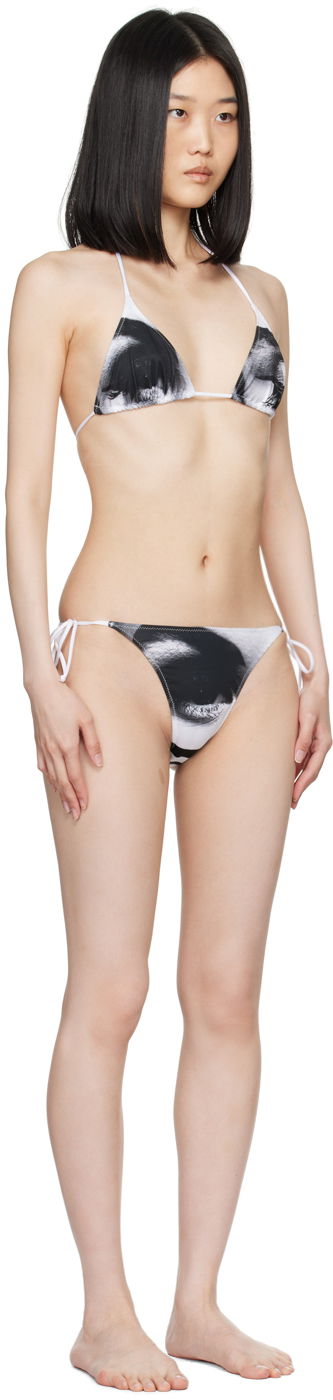 Plavky Jean Paul Gaultier Jean Paul Gaultier 'The Eyes And Lips' Bikini Biela | 24/30-F-BS008-J552-0100, 1