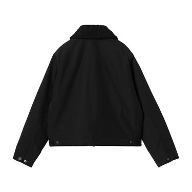 Bomber bunda Carhartt WIP Newkirk Black Jacket with Faux Fur Collar Čierna | I033880_5, 6
