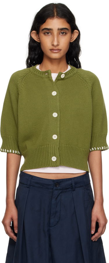 Sveter YMC YMC Kwai Knit Cardigan Zelené | Q8YMA, 0