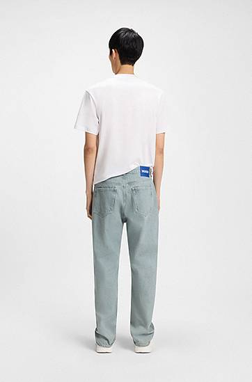 Džínsy BOSS Baggy Fit Rigid Denim Jeans Šedá | 50541663, 1