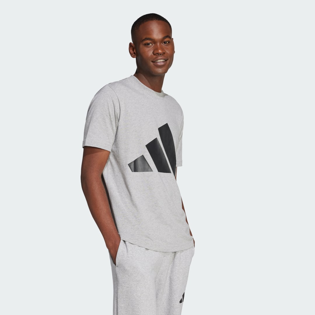 Tričko adidas Performance Essentials Big Logo T-Shirt Šedá | JE8948, 1