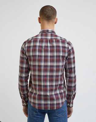 Košeľa Lee Button Down Shirt Vínová | 112341759:XXL, 0