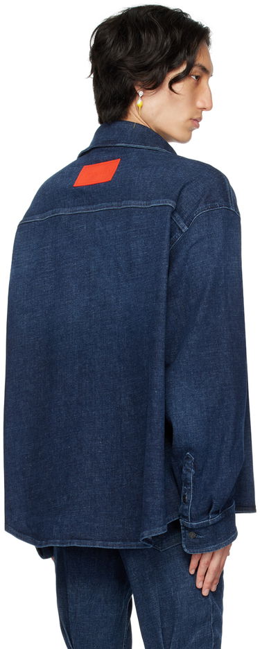 Bunda Ottolinger Ottolinger Denim Buttoned Shirt Modrá | 1700408, 2