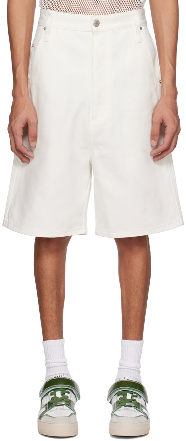 Šortky AMI AMI Paris Alex Shorts Biela | HSO600.CO0033, 0