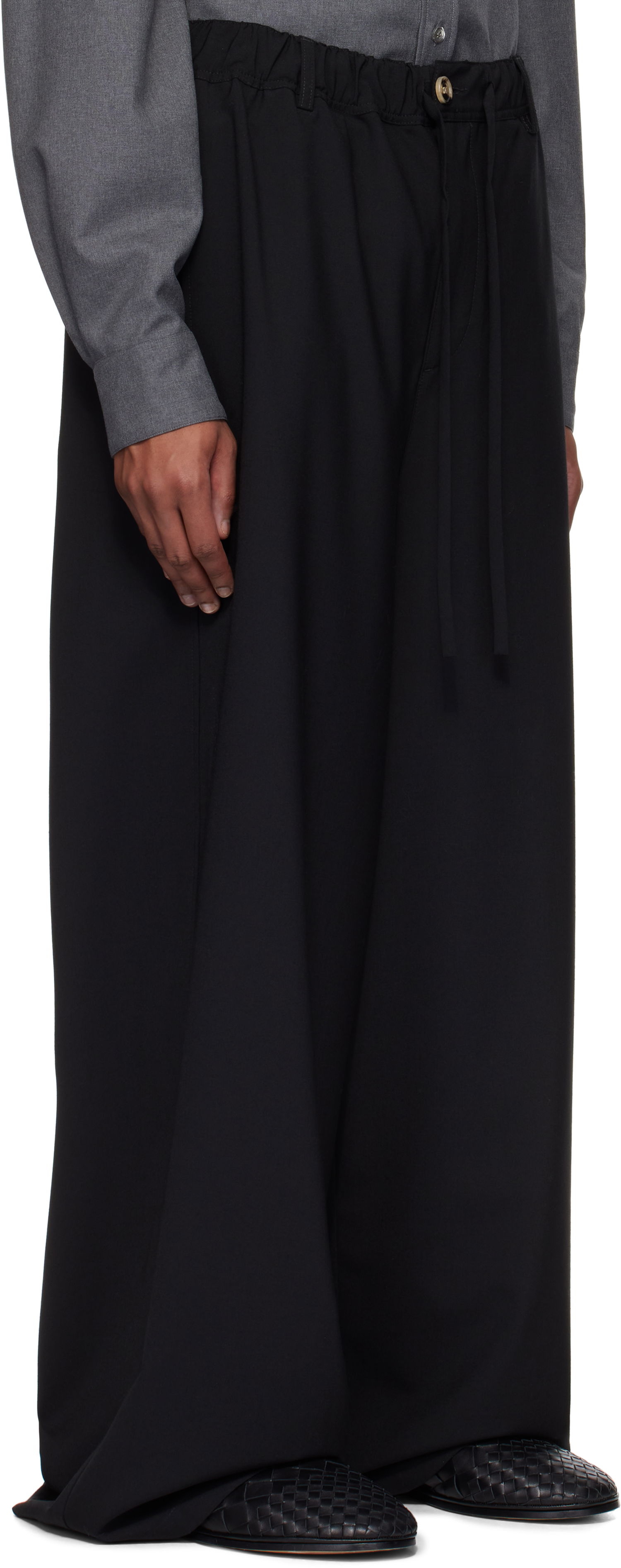 Nohavice Marni Marni Wool Wide-Leg Trousers Čierna | PUMU0290A1 UTP771, 1