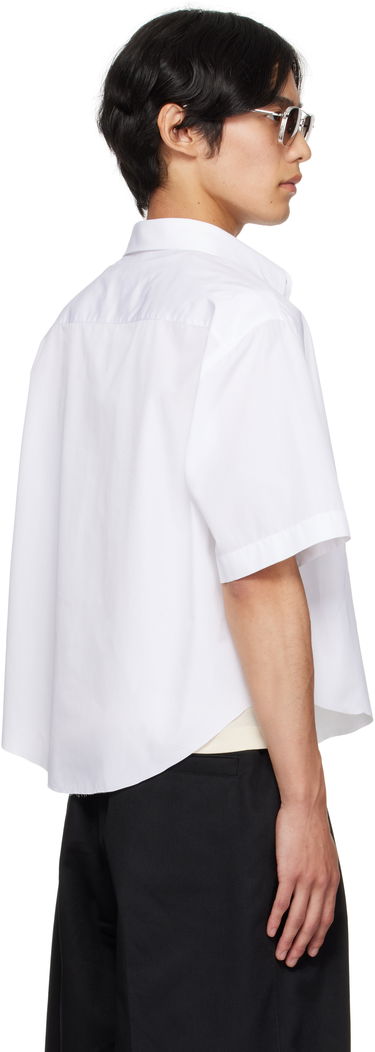 Košeľa Maison Margiela Maison Margiela Cropped Button-Up Shirt Biela | S50DR0012 S43001, 2