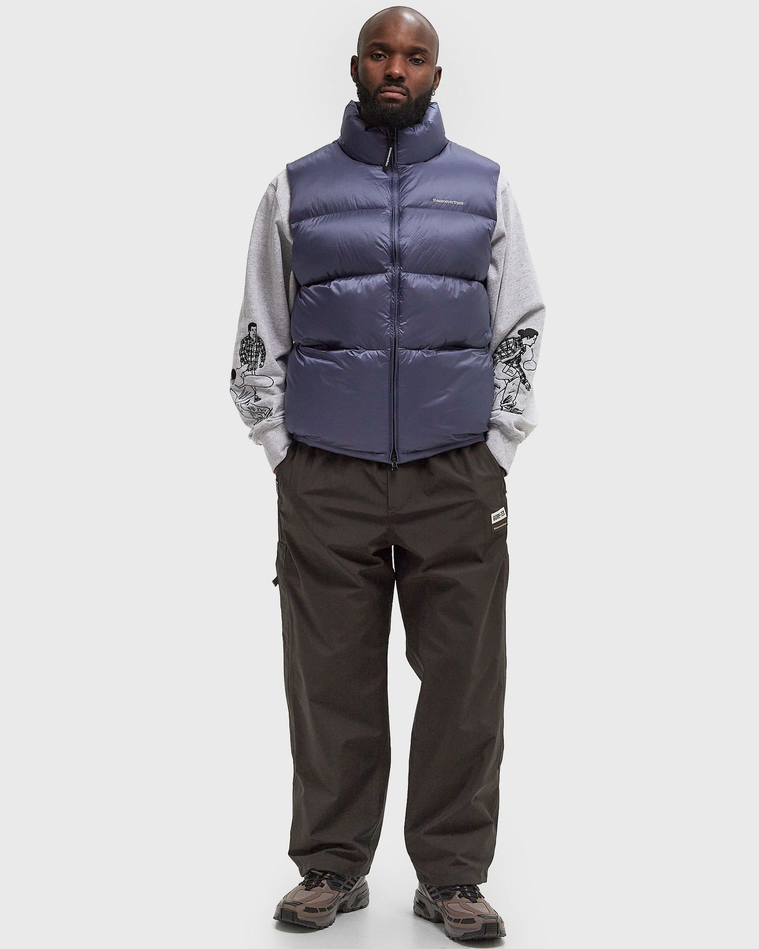 Vesta thisisneverthat Pertex T Down Vest Fialová | TN243OOWVH01VIO, 1