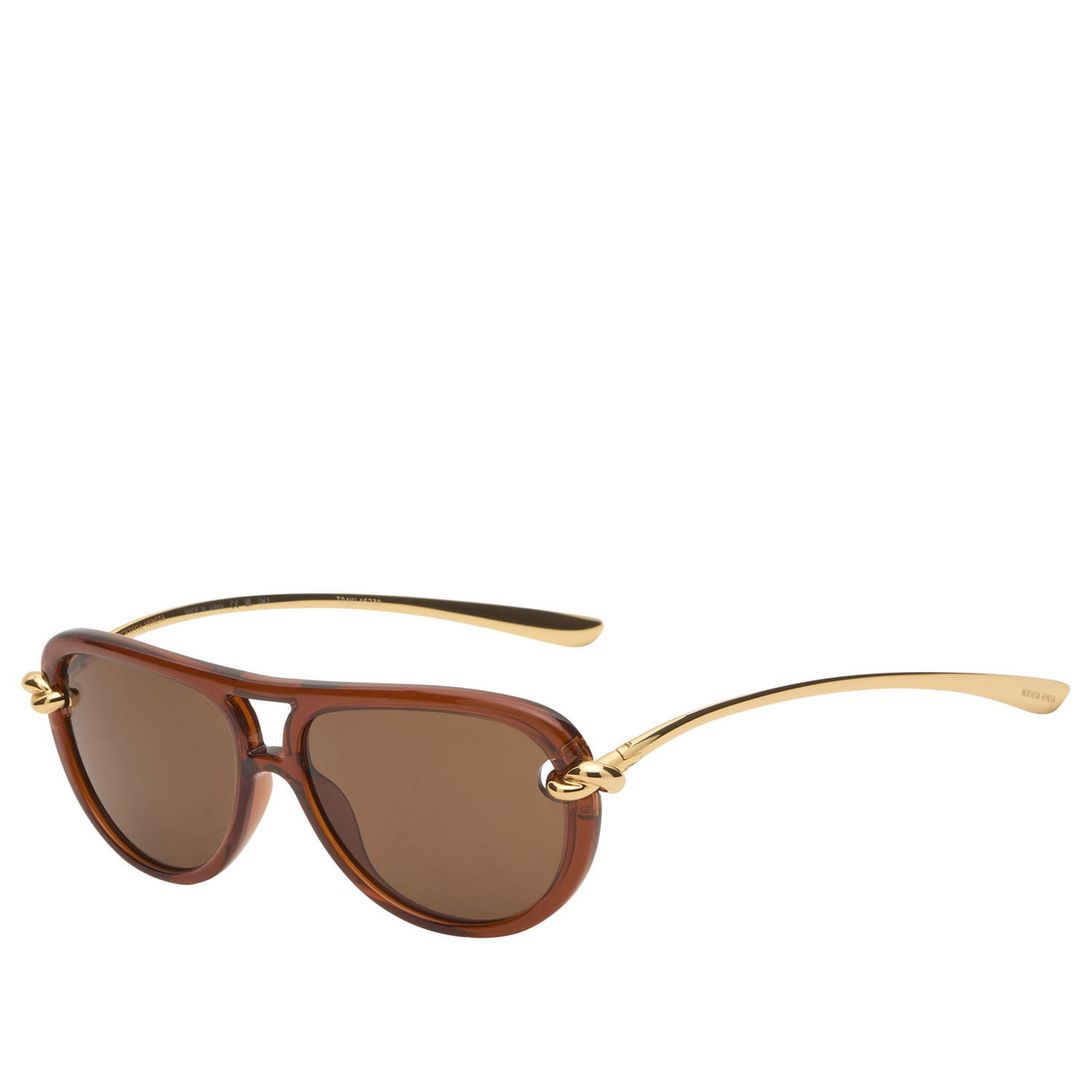 Slnečné okuliare Bottega Veneta New Knot Sunglasses Hnedá | BV1418S-004, 1