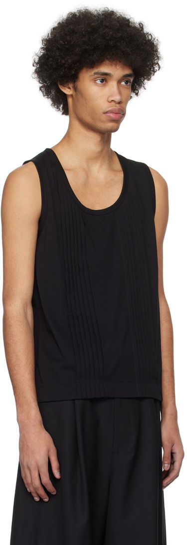 Tielko Simone Rocha Simone Rocha Double-Pleated Tank Top Čierna | 5234 0553, 1