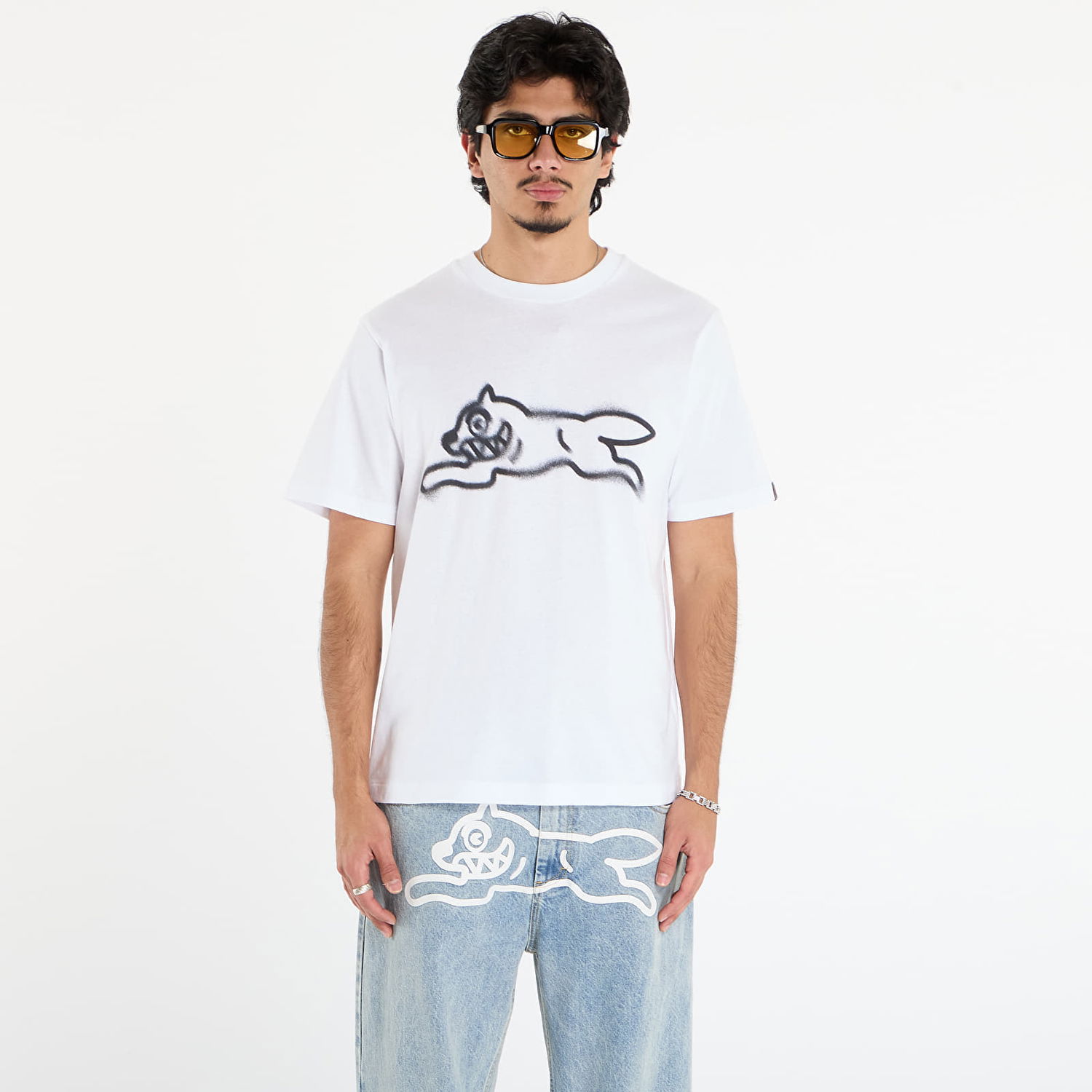 Tričko BILLIONAIRE BOYS CLUB Icecream Spray Paint Running Dog T-Shirt Biela | IC25440 White, 0