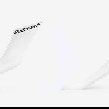 Ponožky BOSS Hugo 2-Pack of Quarter-Length Socks in Stretch Fabric White Biela | 50469747-100, 4