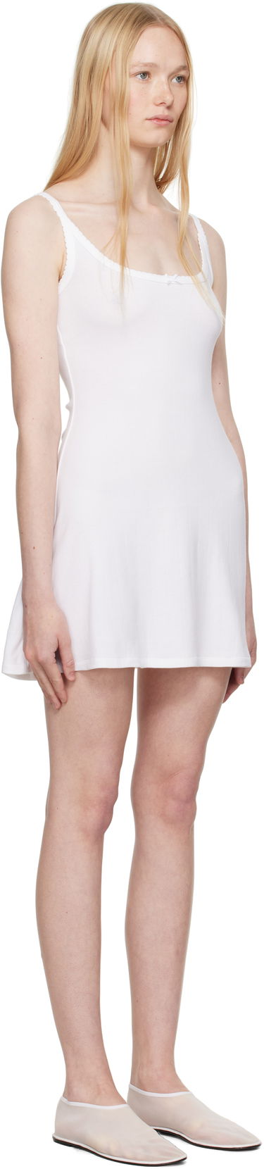 Šaty SKIMS SKIMS Drop Needle Pointelle Cami Minidress Biela | DS-DRS-8150W, 1