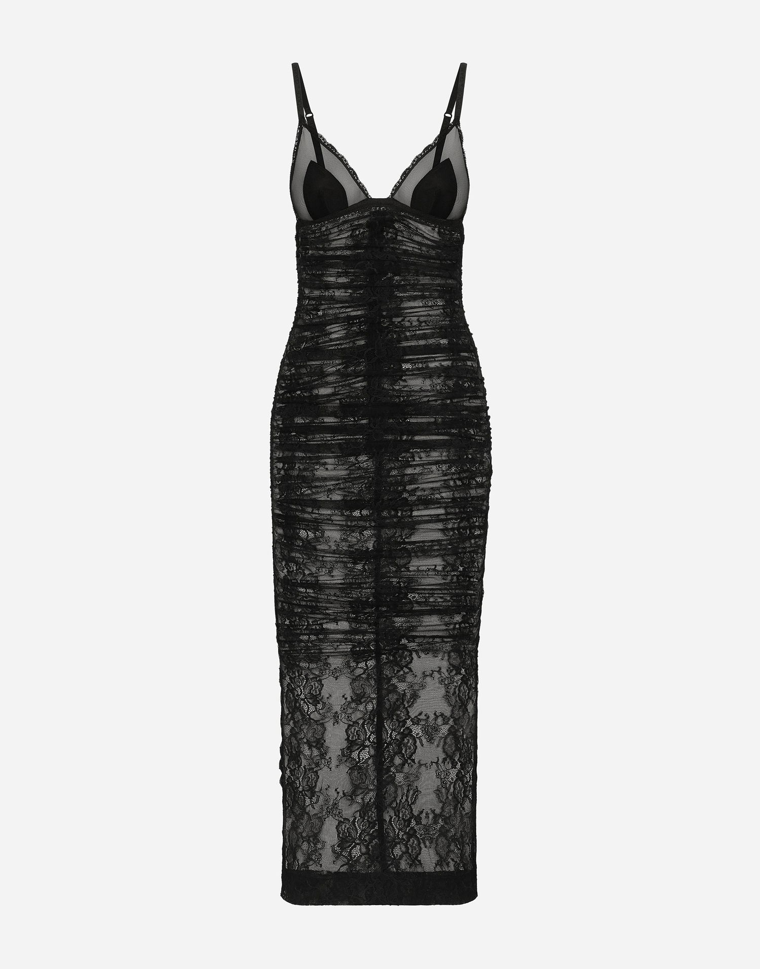 Šaty Dolce & Gabbana Slip Lace Dress Čierna | F6JRUTFLREWN0000, 0