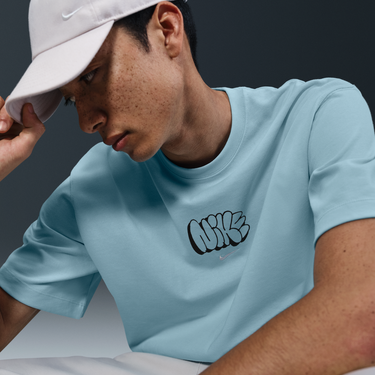Tričko Nike Solo Swoosh T-Shirt Modrá | HQ4182-474, 3