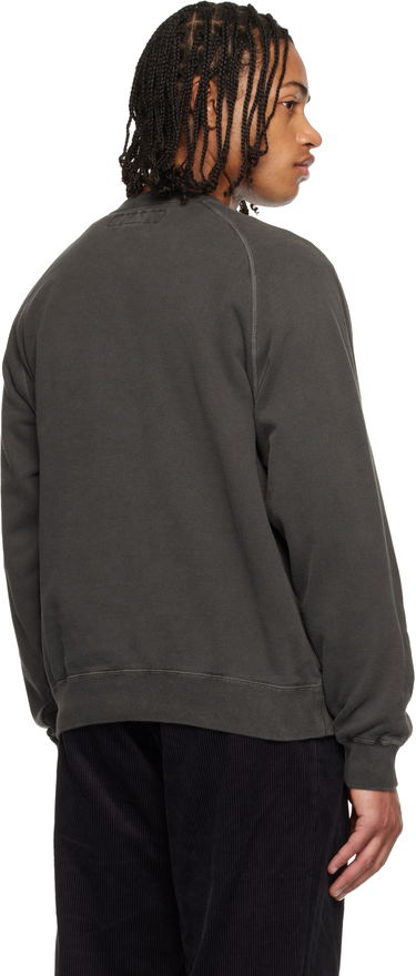 Mikina Neighborhood Pigment Dyed Sweatshirt with Stitched Skull and Crossbones Šedá | 252FPNH-CSM04, 2