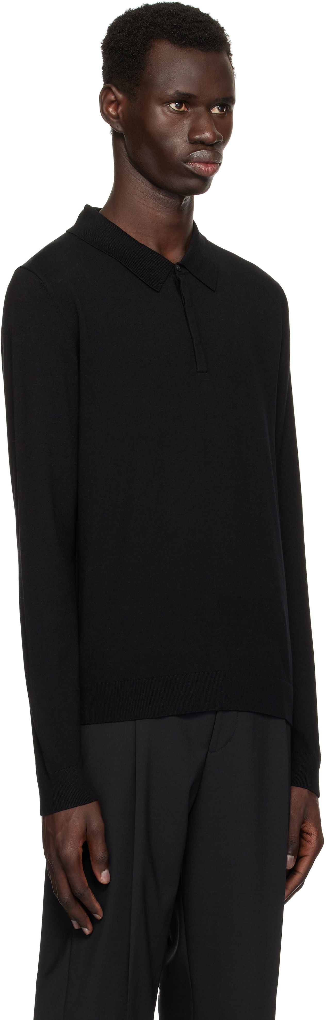 Polo tričko BOSS Hugo Slim-Fit Concealed Placket Polo Čierna | 50532050, 1