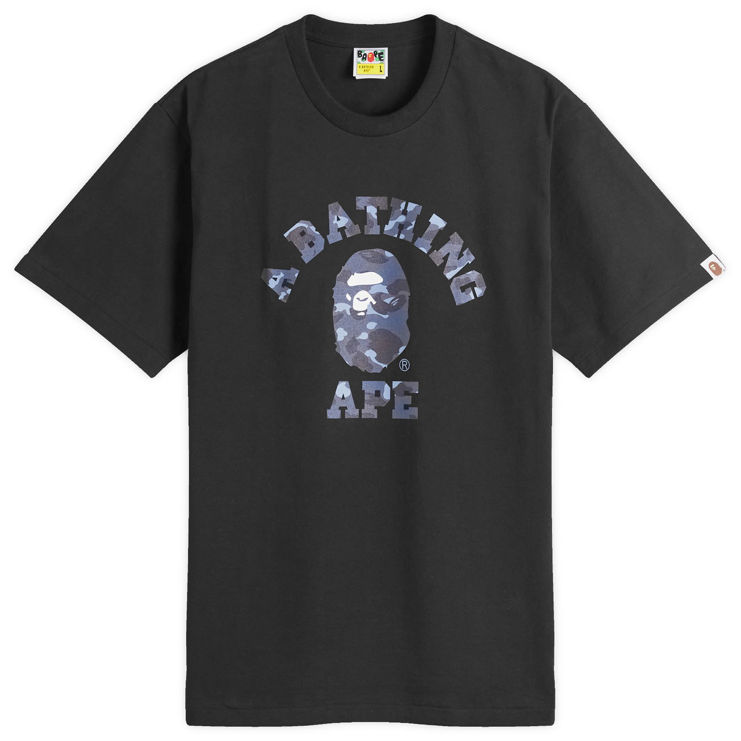 Tričko BAPE A Bathing Ape Colour Camo College Čierna | 001TEK301017M-BKN, 0