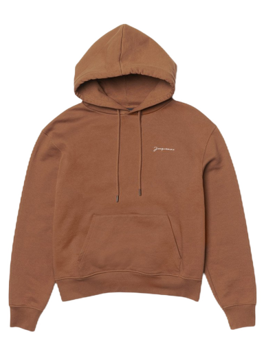 Mikina Jacquemus Le Brode Embroidered Logo Hnedá | 226JS310-2120-850