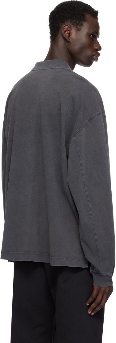 Polo tričko Alexander Wang Alexander Wang Long Sleeve Polo Šedá | 6CC1251072, 2