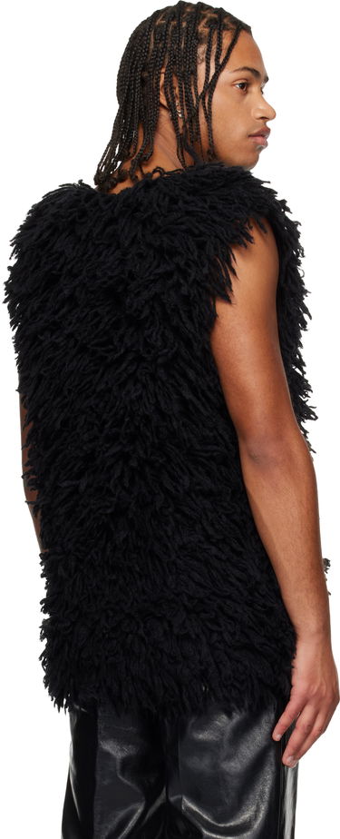 Vesta Dries Van Noten Dries Van Noten Shag-Knit Vest Čierna | 252-021227-2725, 2